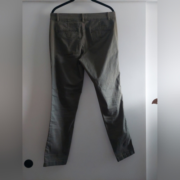 Anthropologie Chino Pants Straight Leg Velvet side stripe Relaxed Pants - Picture 7 of 7